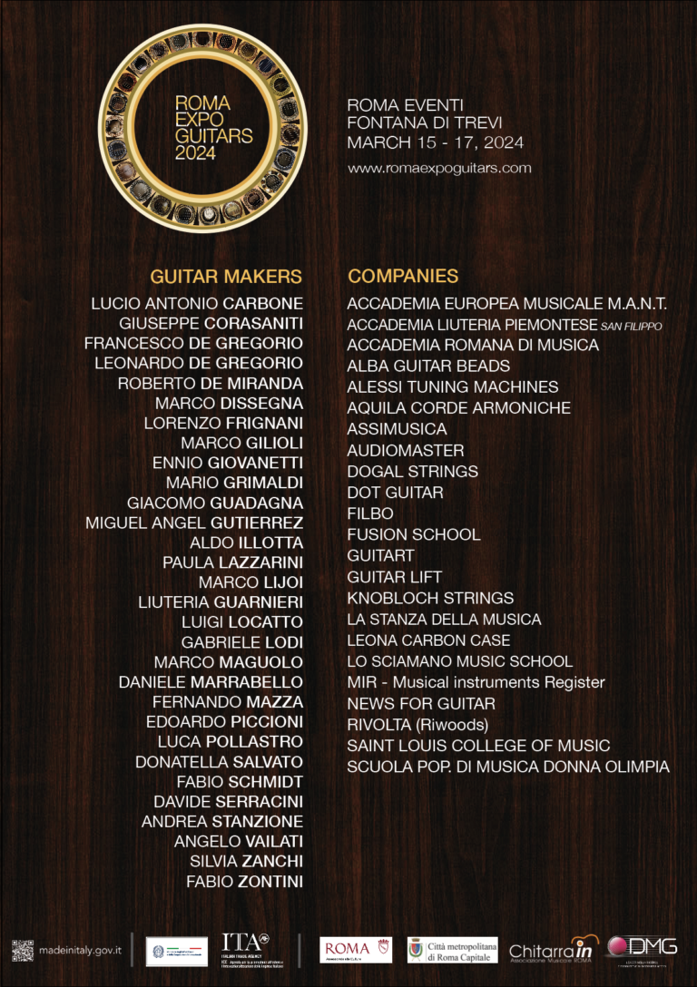 exhibitors 2024 Roma Expo Guitars